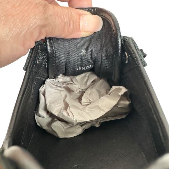 Rag & Bone Army Cheetah Leather Sneakers SZ 37 Shoes Brown Black Red - Picture 11 of 14